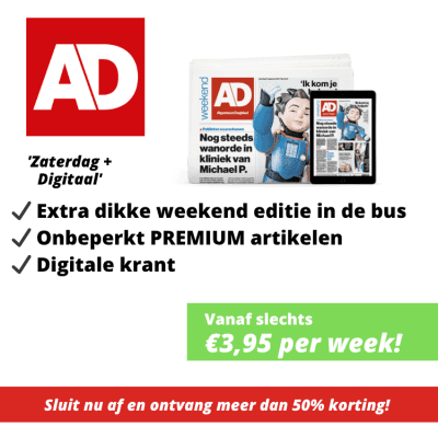 AD zaterdag abonnement korting aanbieding deal
