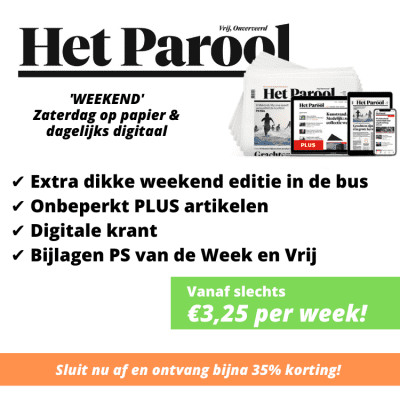 het parool weekend abonnement aanbieding goedkoop actie deal