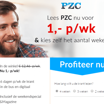 PZC abonnement aanbieding korting