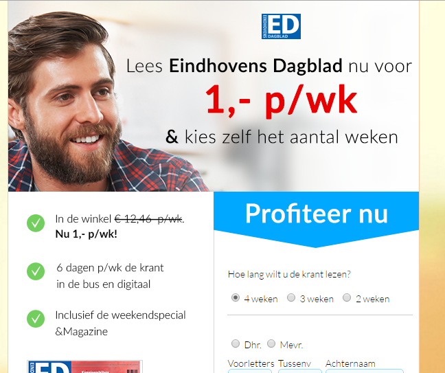 Abonnement eindhovens dagblad