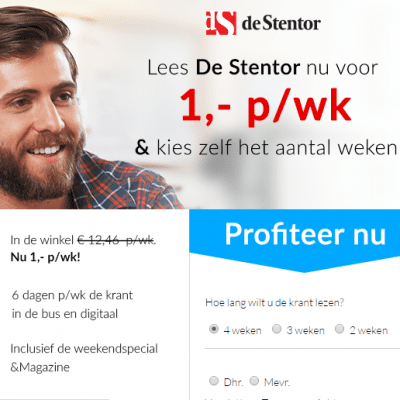 de stentor abonnement aanbieding korting