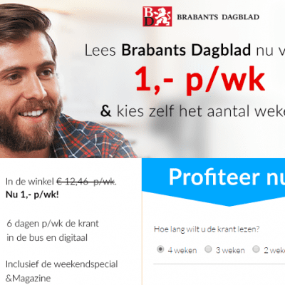 Brabants dagblad abonnement korting