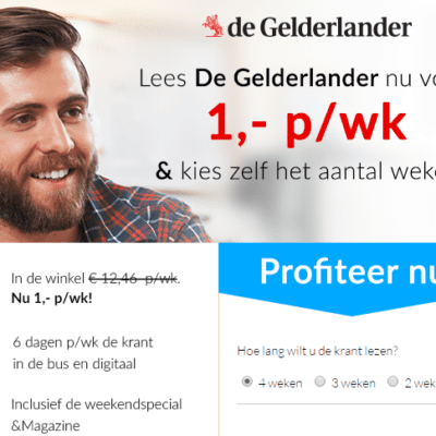 gelderlander abonnement korting aanbieding