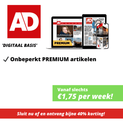 AD digitaal basis abonnement aanbieding korting actie premium met korting