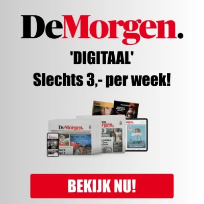 De Morgen Digitaal Abonnement aanbieding slechts €3,00 per week!