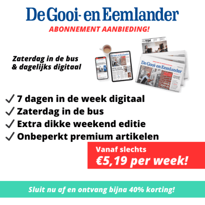 De Gooi en Eemlander krant abonnement zaterdag korting actie deal aanbieding